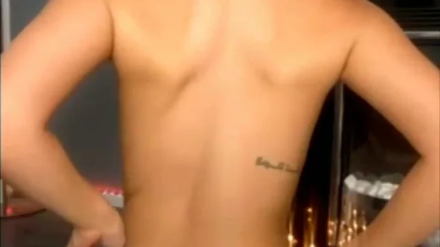 Charlotte Parkes stripping out of her lingerie