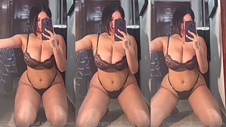 AudryAdames hot lingerie with her big tits and pussy
