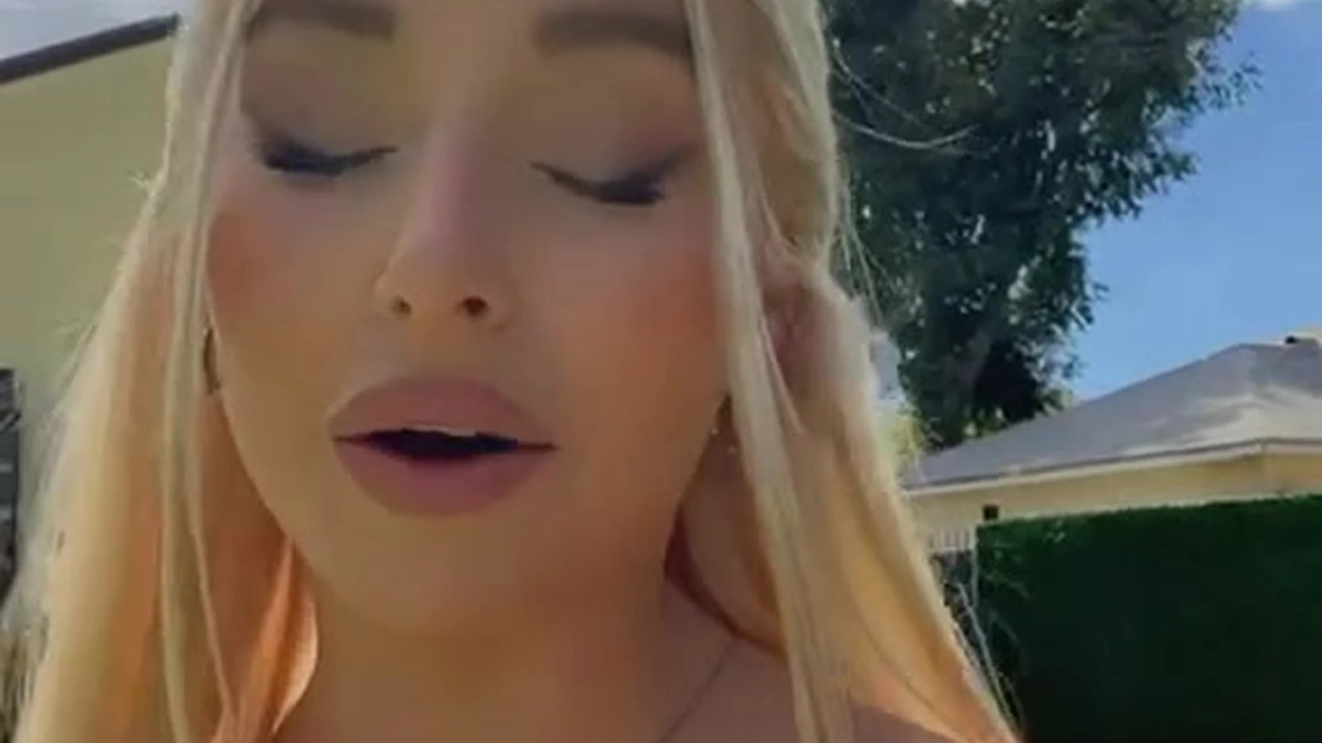 Charlotte Parkes showing boobs and ass in public place