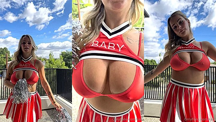 Kaitlyn Krems wearing mini skirts and teasing in it