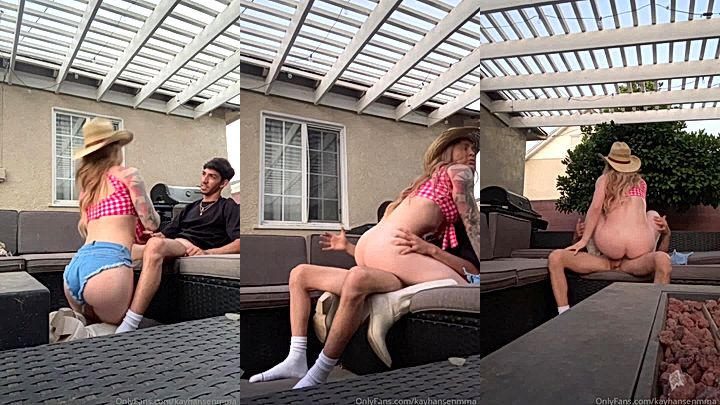 naughty cowgirl Kay Hansen gets pussy railed good on couch till she squirts all over leaked onlyfans sex