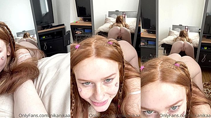 irish babe Nikanikaa look after gagging on huge cock