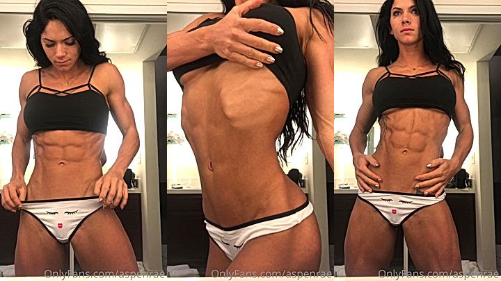 sexy onlyfans model Aspen Rae shows her big ass in the kitchen
