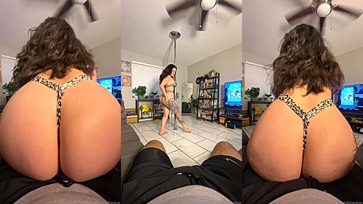 leaked video of sexy nasty big booty slut shaking her sexy ass in the living room